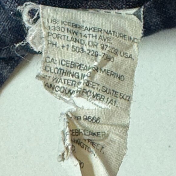 Icebreaker Merino Mens S Departure Long Sleeve Button Shirt Wool Checkered Blue - Picture 10 of 10